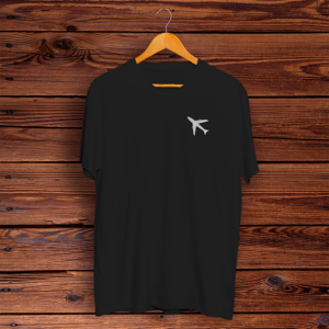 Camiseta Preta Creativers Airplane